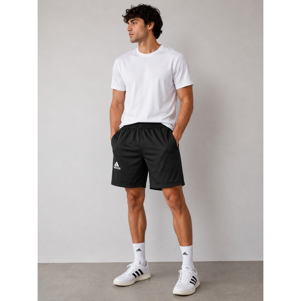 Adidas Mens Knit Athletic Shorts XL Black Activewear Training NWT MSRP $30
